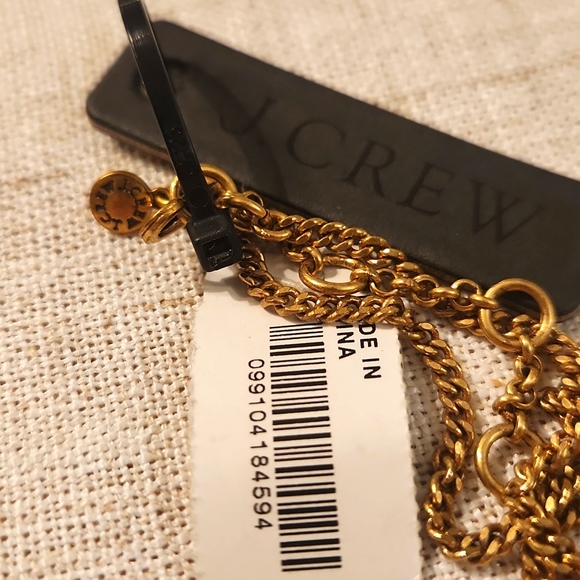 NWT! J. Crew Tortoise and Glitter Stone Necklace - Picture 4 of 4